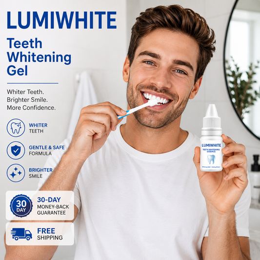 Meet LUMIWHITE Teeth Whitening Gel — an easy addition to your daily oral care routine for a cleaner, brighter-looking smile. 🦷
